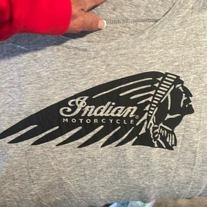 Women’s sleeveless Indian motorcycle tshirt. Never worn